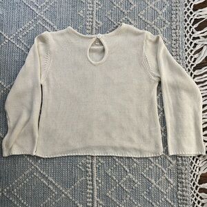 Worn Once! Cream Long-Sleeve Knit Sweater - Women's Lightweight Pullover